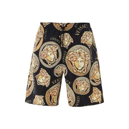 VERSACE Пляжные шорты Мужские Черные