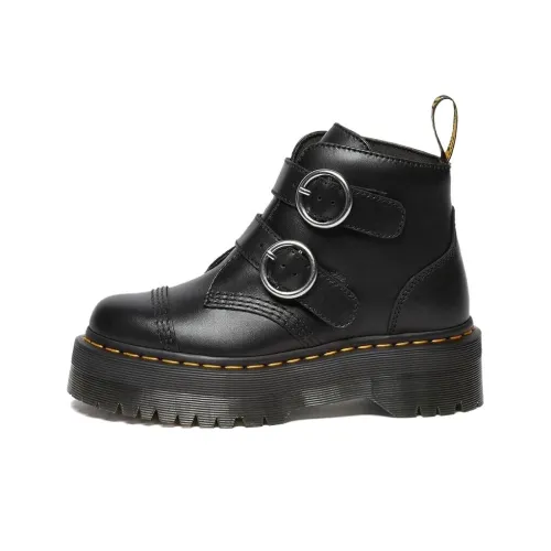 Dr.Martens Devon Круг Короткий Мартин Ботинок Женские Черный
