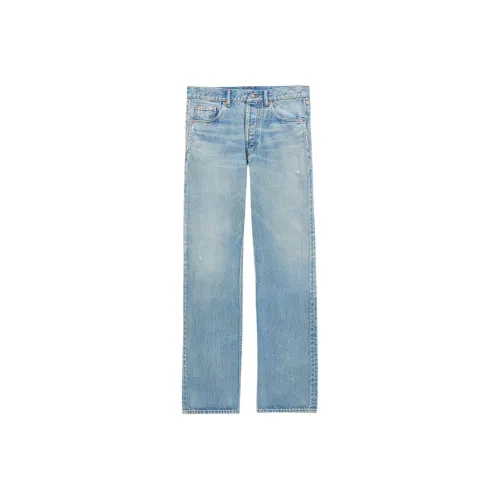 SAINT LAURENT FW24 Джинсы Мужские Синие