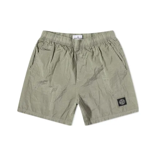 Stone Island Аква Зеленые Мужские Повседневные Шорты