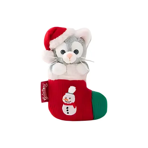 Disney Зимний Tony Котенок Серый Куклы Плюшевая кукла Трубы Высокие