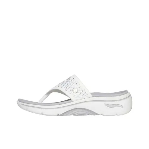 Skechers GO walk Arch Fit 2,0 Шлепанцы Женские Серебряные