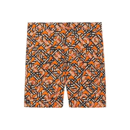 Burberry Orange Men's Casual Shorts Burberry Апельсиновые Мужские Повседневные Шорты