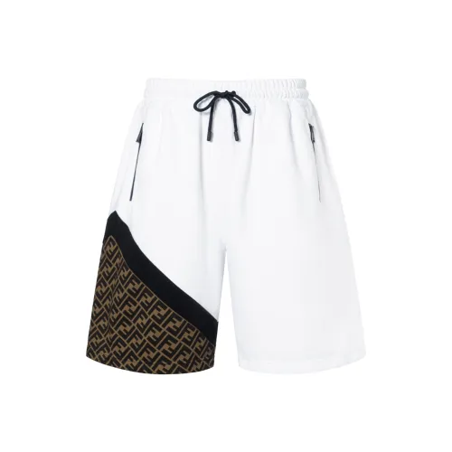 FENDI SS23 Повседневные шорты Мужские Белые