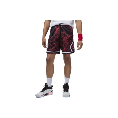 JORDAN Red Men's Casual Shorts Джордан Красный Мужские Повседневные Шорты
