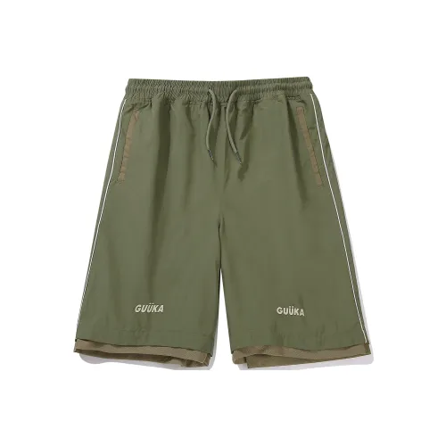 Guuka Army Green Мужские Повседневные Шорты