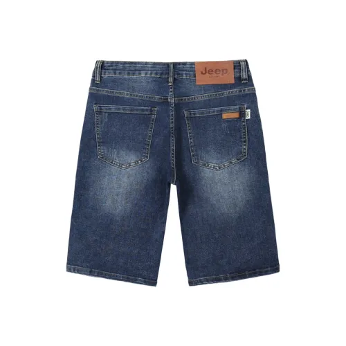 JEEP Blue Men's Denim Shorts JEEP Синий Мужские Джинсовые Шорты