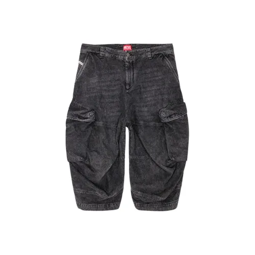 DIESEL FW24 Джинсовые шорты Мужской Черный