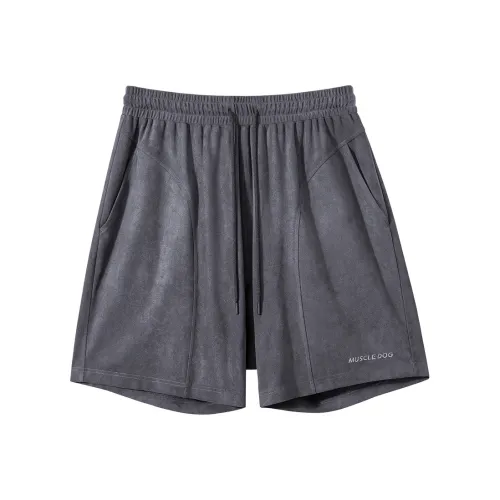 Muscle Dog Повседневные шорты Мужские Серые