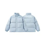 [Утолщенный, улучшенный, ветрозащитный, стиль планки] Светло-голубой, белый