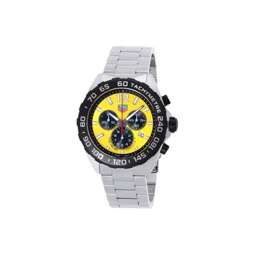 TAG HEUER Кварцевый механизм Мужские часы F1 Collection 43 мм Желтые