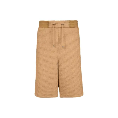 BALMAIN Коричневые Мужские Повседневные Шорты