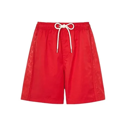COACH Red Men's Beach Shorts COACH Красные Мужские Пляжные Шорты