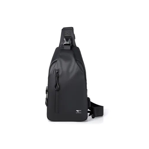 SEPTWOLVES Ткань Sling Сумка Стандартная Мужская Черная