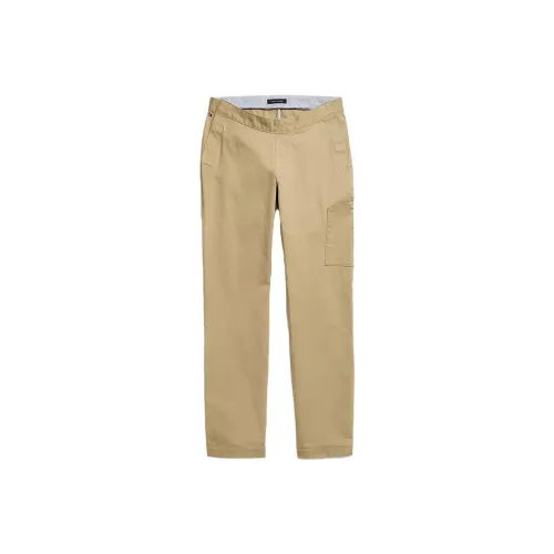 Tommy Hilfiger Seated Форма Классический Chino Bottoms Винтажный хаки Повседневные брюки Мужской хаки
