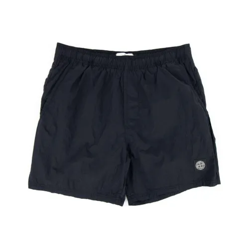STONE ISLAND Темно-синие мужские повседневные шорты