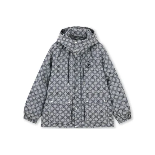 BONELESS Без швов Пуховая куртка Унисекс Темно-синий