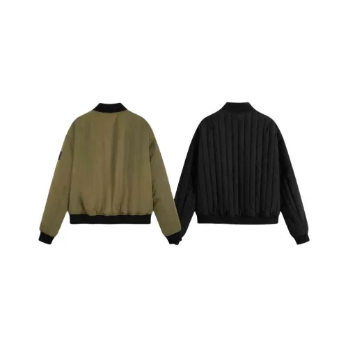 Calvin Klein Хлопковый пуховик Мужской Армейский зеленый Космический черный