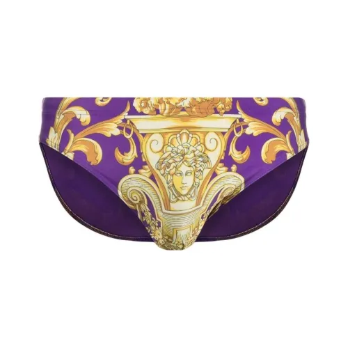 VERSACE Мужские плавательные шорты фиолетового цвета