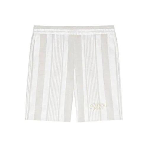 GIVENCHY Бермуды из хлопка с полосами повседневные шорты мужские белые