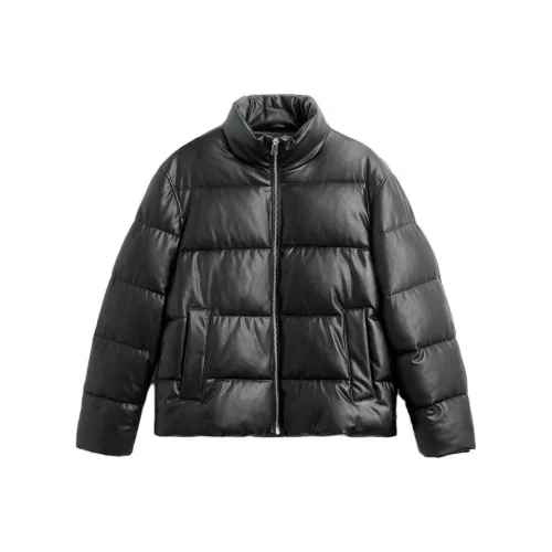 ZARA Черный мужской пуховик