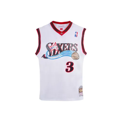 MITCHELL NESS Баскетбольная Джерси Унисекс Белая