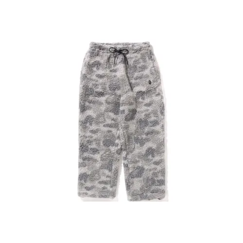 A BATHING APE Повседневные брюки Мужские Серые