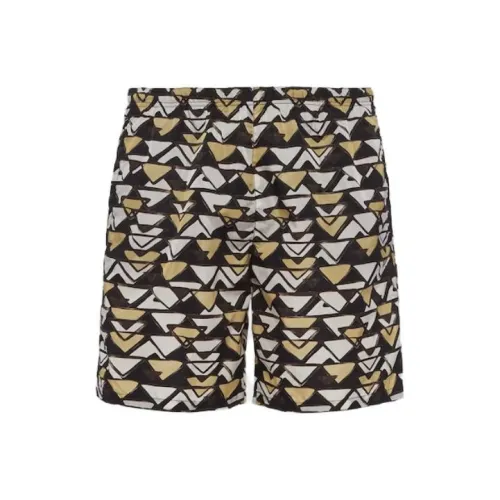 PRADA Мужские черные пляжные шорты