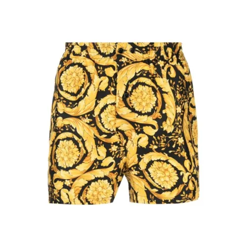 VERSACE Повседневные шорты Мужские Желтые