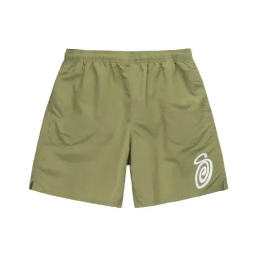 Stussy Антимоскитный Логотип CURLY S WATER SHORT Повседневные шорты Мужские