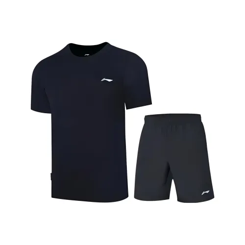 LiNing Badminton Series Повседневная Спортивная Одежда Мужская Черная