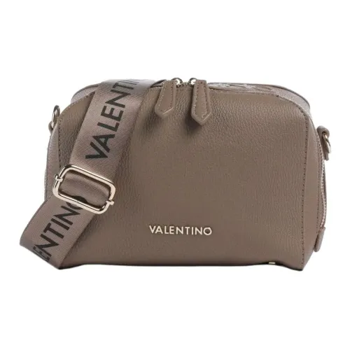 Valentino Сумка через плечо из искусственной кожи женская бежевая