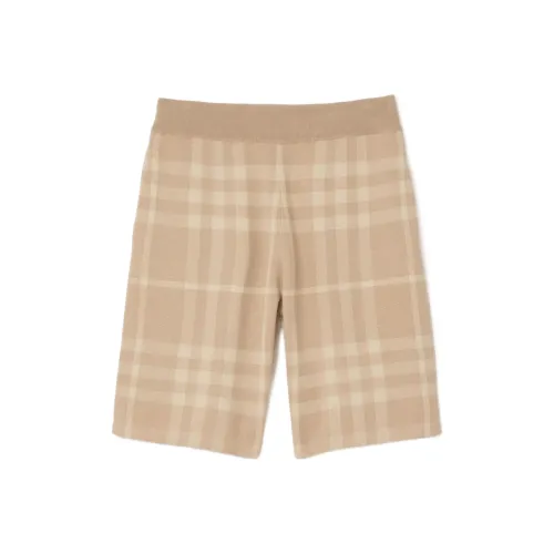 Burberry Мягкие Желтые Коричневые Мужские Повседневные Шорты
