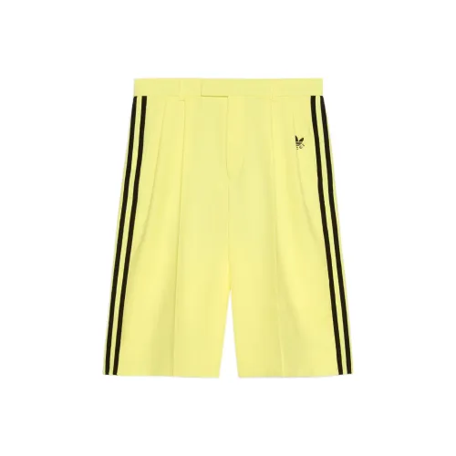 GUCCI X ADIDAS Originals SS23 Повседневные шорты Мужские Желтые