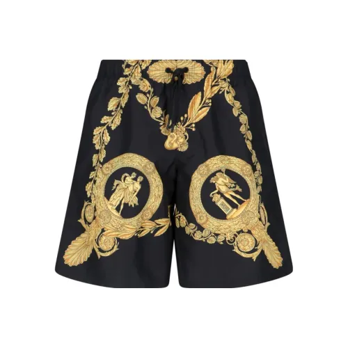 VERSACE MASCHERA BAROQUE Повседневные шорты Мужские Черные