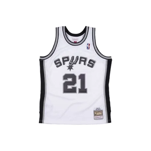 Mitchell Ness Белая мужская баскетбольная футболка