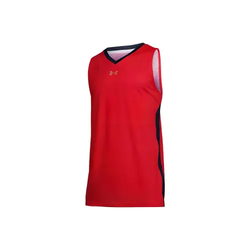Under Armour Красный Мужской баскетбольный топ