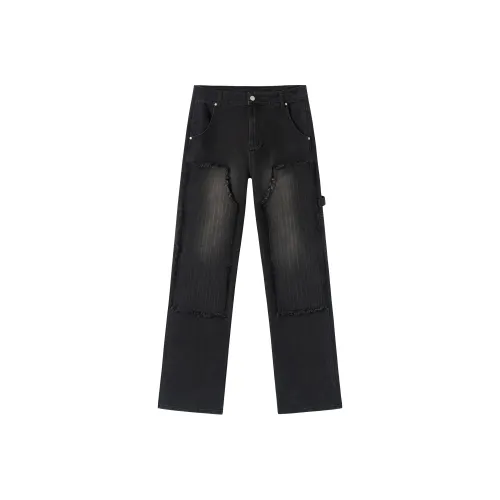 XINYINSU 24FW Джинсы Унисекс Черный