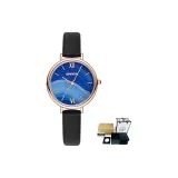 Черный ремень с синими акцентами