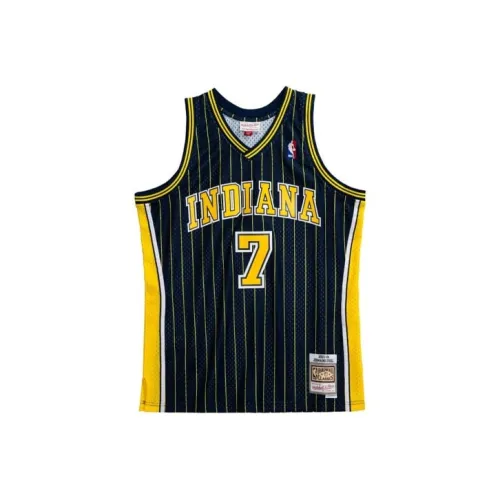 Mitchell Ness Темно-синие мужские баскетбольные майки