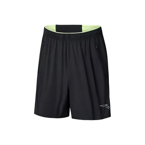 Anta RUNNING Collection Основные Черные/Неоновые Желтые Мужские Повседневные Шорты