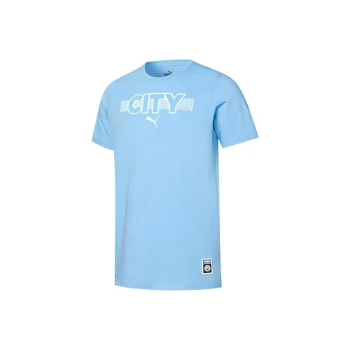 PUMA Manchester City Футбол Джерси Мужской Синий