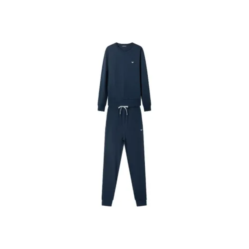 EMPORIO ARMANI FW23 Повседневная Спортивная Одежда Мужская Темно-Синий