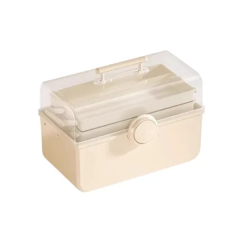 SHUXIAOSHE Кремовый Белый Tubas Макияж Хранение Коробка Портативный