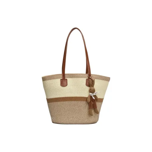 Single Warehouse Сумка из соломенной плетени сумка через плечо обычная женская хаки черная