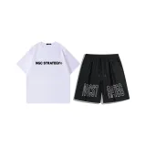 Белый топ+черные шорты