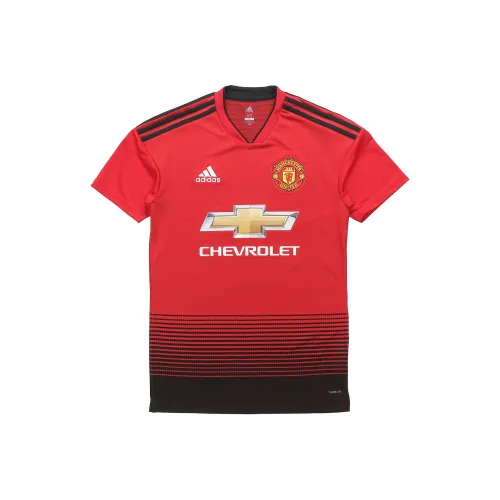 Adidas MANCHESTER UNITED THEATRE OF DREAMS Красный Черный Мужская Футбольная Джерси