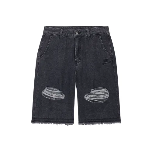 ICONS Lab Промытый черный Унисекс Джинсовые шорты