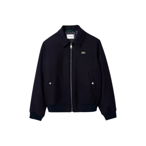 LACOSTE Хлопковый пуховик Мужской Морской синий