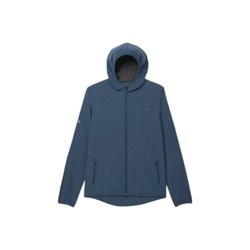 Vuori SS25 Outdoor Trainer Shell Jacket Men's Pacific Linen Texture Color Тихоокеанский Лен Текстура